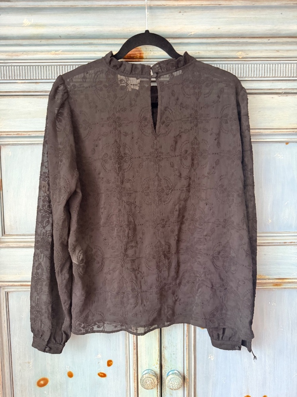 Sezane Valentin Blouse in Black Size 44 - Picture 9 of 10